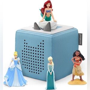 Tonies Bundle with Cinderella, Frozen, Little Mermaid & Moana Audio Figurines.